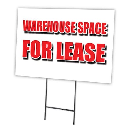 Warehouse Space For Lea Yard Sign & Stake Outdoor Plastic Coroplast Window